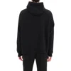 Script Logo Oversized Popover Kapüşonlu Sweatshirt “Siyah Beyaz” 674986TMVB51070