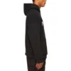 Script Logo Oversized Popover Kapüşonlu Sweatshirt “Siyah Beyaz” 674986TMVB51070
