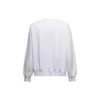Script Logo Yuvarlak Yaka Sweatshirt “Beyaz” 697869TMVB59040