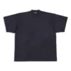 Sekmeli Oversized Tişört “Siyah” 694576TMVJ21151