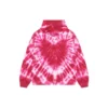 Sevgililer Günü Tie-Dye Kapüşonlu Sweatshirt Geniş Kesim “Kırmızı” 675003TLVI86802