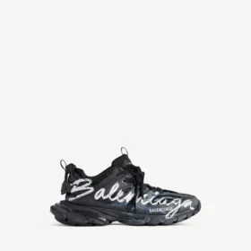 Siyah/beyaz renkli erkek Track Signature sneaker’ı