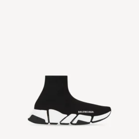 Siyah/beyaz renkli iki renkli tabanlı kadın Speed 2.0 geri dönüştürülmüş örgü Sneaker’lar