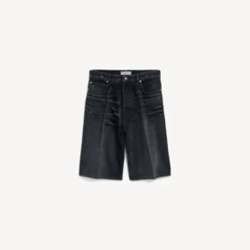 Siyah erkek denim stay press şort