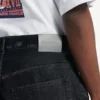 Siyah erkek denim stay press şort