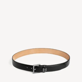 Siyah erkek Hourglass kemeri