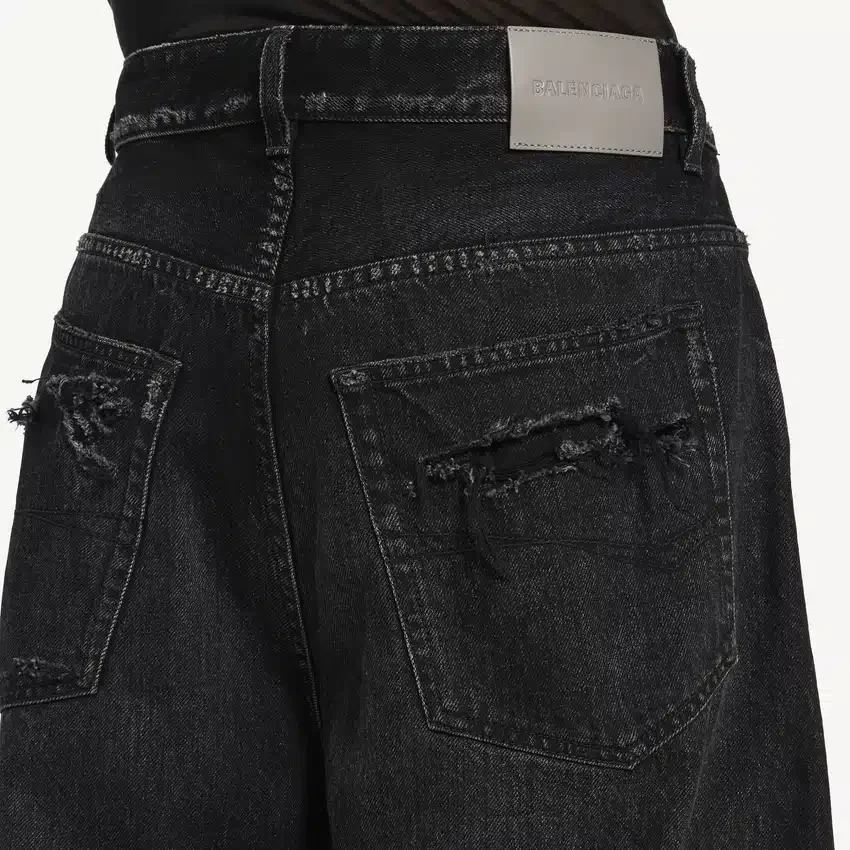 Siyah erkek kavisli kot pantolon Siyah erkek kavisli kot pantolon