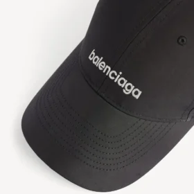 Siyah erkek techwear şapkası