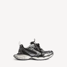 Siyah/gümüş renkli kadın 3XL Sneaker’lar