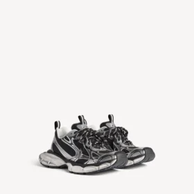 Siyah/gümüş renkli kadın 3XL Sneaker’lar