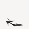 Siyah/gümüş renkli kadın Avenue fiyonklu slingback Siyah/gümüş renkli kadın Avenue fiyonklu slingback