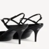 Siyah/gümüş renkli kadın Avenue fiyonklu slingback Siyah/gümüş renkli kadın Avenue fiyonklu slingback