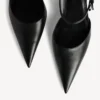 Siyah/gümüş renkli kadın Avenue fiyonklu slingback Siyah/gümüş renkli kadın Avenue fiyonklu slingback