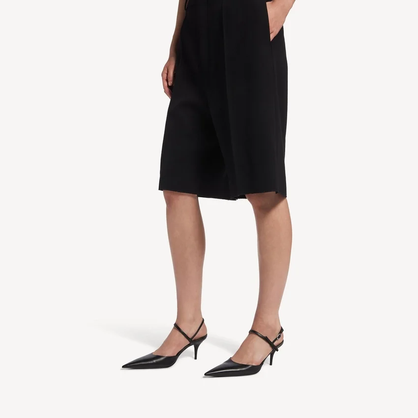 Siyah/gümüş renkli kadın Avenue fiyonklu slingback Siyah/gümüş renkli kadın Avenue fiyonklu slingback