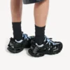 Siyah/mavi renkli erkek Track Shirt Sneaker’lar Siyah/mavi renkli erkek Track Shirt Sneaker’lar