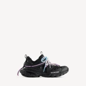 Siyah/pembe/mavi/bej renkli kadınlar için bağcıklı sneaker’lar