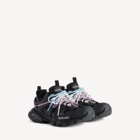 Siyah/pembe/mavi/bej renkli kadınlar için bağcıklı sneaker’lar