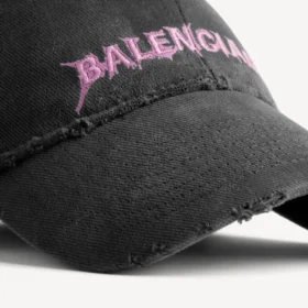Siyah renkli erkek DIY Balenciaga arka şapka
