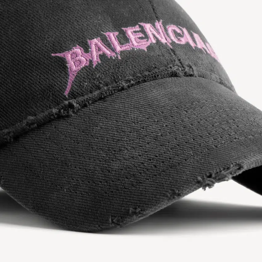 Siyah renkli erkek DIY Balenciaga arka şapka Siyah renkli erkek DIY Balenciaga arka şapka
