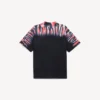 Siyah renkli, erkekler için Extreme Tie Dye orta kesim tişört