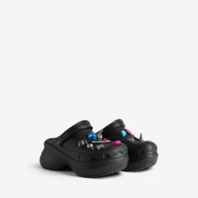 Siyah renkli kadın Crocs™ terlik jibbitz™