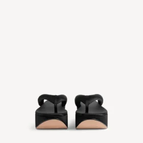 Siyah renkli kadın Gaeta parmak arası terlik