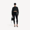 Siyah renkli kadın teknik giyim tayt