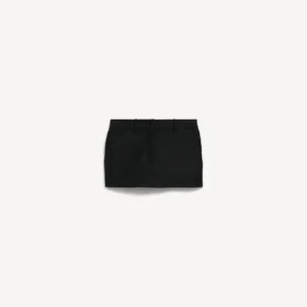 Siyah renkli, kadınlar için mini kesim skort Siyah renkli, kadınlar için mini kesim skort