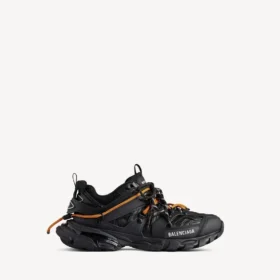 Siyah/turuncu renkli erkek Track trail bağcıklı sneaker’lar
