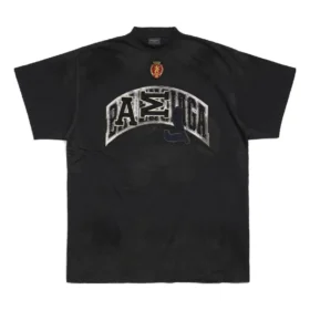 Skater Tişört Oversized “Black Faded” 739028TOVN21055
