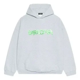 Slime Kapüşonlu Gömlek Geniş Kesim “Gri Yeşil” 674986TLVF21203
