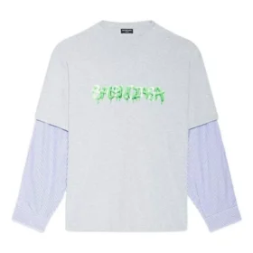 Slime Logolu Katmanlı Tişört “Gri” 671401TLVF11203