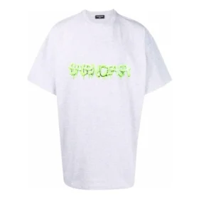 Slime Oversized Tişört “Gri Yeşil” 676589TLVF11203