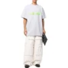 Slime Oversized Tişört “Gri Yeşil” 676589TLVF11203
