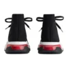 Speed 1.0 Bağcıklı Sneaker “Siyah Beyaz, Şeffaf Tabanlı Kırmızı” 617217W05GG1014
