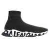 Speed 1.0 Geri Dönüştürülmüş Örme Graffiti Sneaker’lar “Siyah” 645334W2DB71015