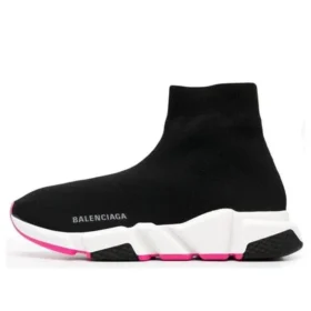 Speed 1.0 Geri Dönüştürülmüş Sneaker’lar “Siyah Fuşya” 587280W2DBB1586