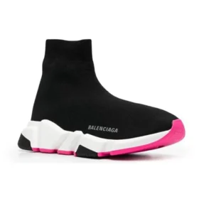 Speed 1.0 Geri Dönüştürülmüş Sneaker’lar “Siyah Fuşya” 587280W2DBB1586