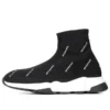Speed 1.0 Sneaker’lar “Beyaz Logo Monogram Siyah Örgü” 597425W2DBF1015