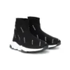 Speed 1.0 Sneaker’lar “Beyaz Logo Monogram Siyah Örgü” 597425W2DBF1015