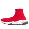 Speed 1.0 Sneaker’lar “Kırmızı, Şeffaf Tabanlı Beyaz” 607543W05GG6591