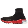 Speed 1.0 Sneaker’lar “Siyah Kırmızı, Şeffaf Tabanlı Beyaz” 607544W05GH1038