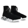 Speed 2.0 Bağcıklı Sneaker’lar “Siyah Geri Dönüştürülmüş Örme ve Beyaz Taban” 617258W2DD41091