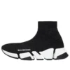 Speed 2.0 Sneaker’lar “Beyaz Tabanlı Parlak Siyah Örgü” 636833W2DC11091