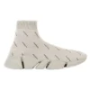 Speed 2.0 Sneaker’lar “Her Yeri Logo ile Süslenmiş Geri Dönüştürülmüş Örme Bej” 617196W2DBO9910
