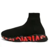 Speed 2.0 Sneaker’lar “Kırmızı Grafitli Siyah Örgü ve Siyah Taban” 645334W2DBY1016