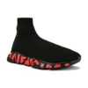 Speed 2.0 Sneaker’lar “Kırmızı Grafitli Siyah Örgü ve Siyah Taban” 645334W2DBY1016