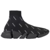 Speed 2.0 Sneaker’lar “Siyah Örgü ve Beyaz Allover Logo” 617239W2DBO1090