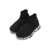 Speed Graffiti Sneaker’lar “Siyah Örme Beyaz Graffiti Taban” 605942W2DB71006