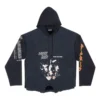 Speed Hunters Ters Kapüşonlu Oversized “Black Faded” 698156TMVD11000